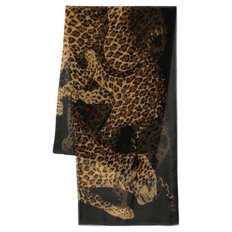 ysl leopard scarf replica